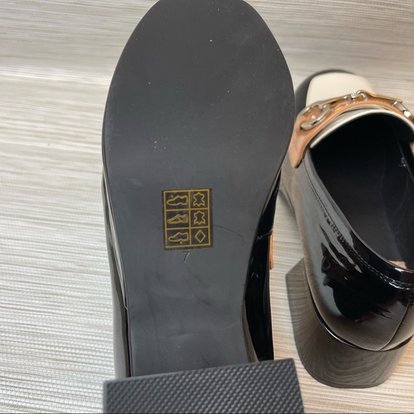 Jeffrey Campbell Student-2 Platform Loafers in Black Nude White Patent Size 7 - Picture 12 of 13